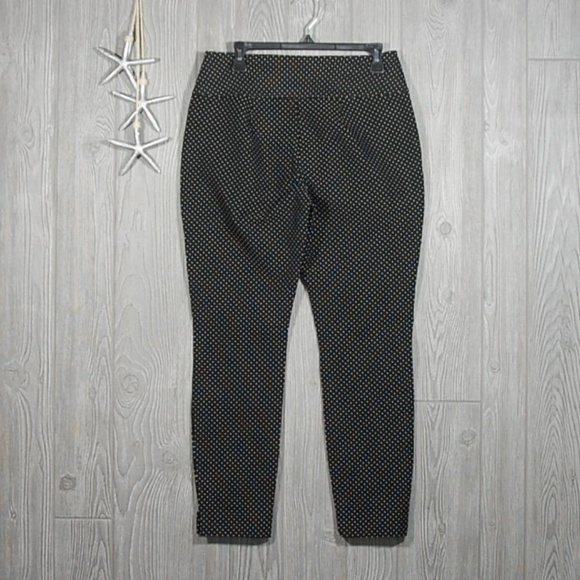 CAbi Ankle Pants Size 6 Black White Polka Dot 5175 - Picture 4 of 8